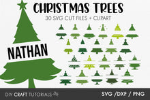 Load image into Gallery viewer, Split Christmas Tree SVG