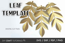 Load image into Gallery viewer, Leaf SVG Template 8