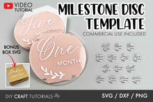 Load image into Gallery viewer, Baby Milestone Disc SVG Bundle