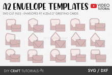 Load image into Gallery viewer, A2 Envelope Templates - 4.375 x 5.75 in