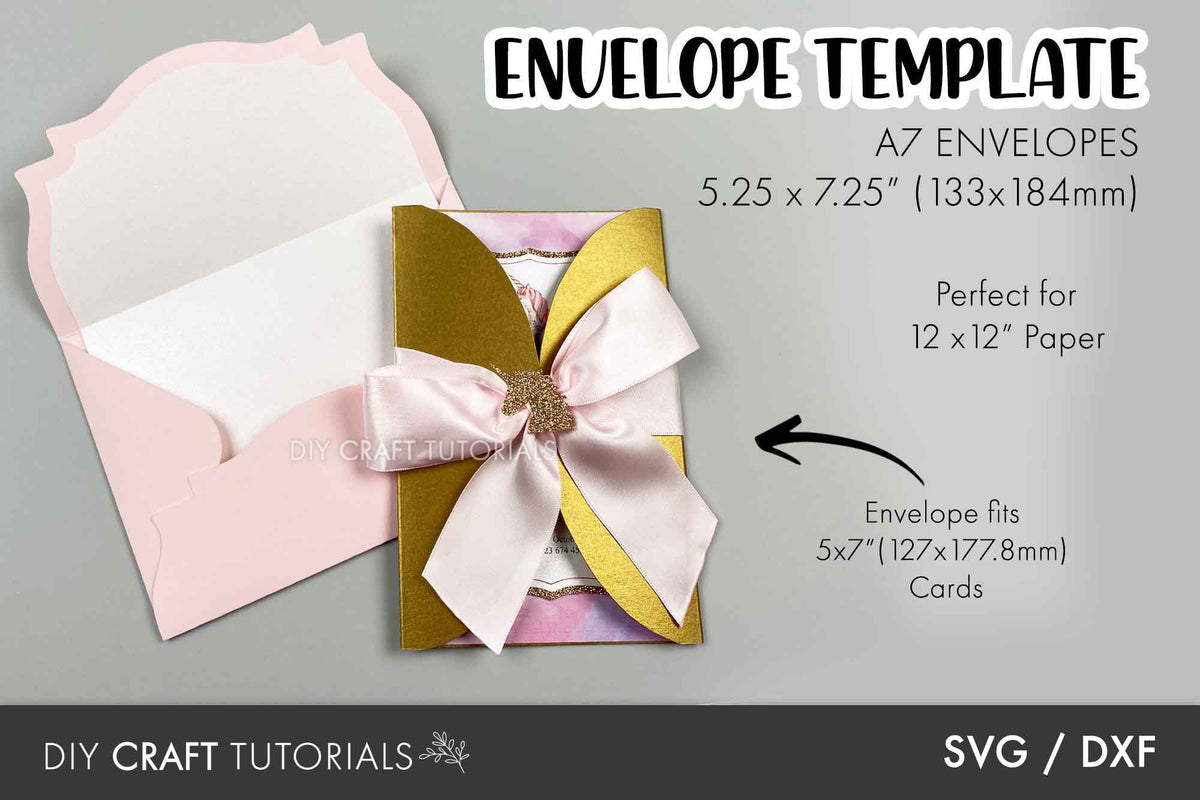 A7 Envelope Templates - 5.25 x 7.25 in