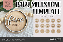 Load image into Gallery viewer, Layered Baby Milestone SVG