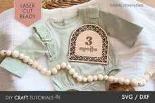 Load image into Gallery viewer, Baby Milestone SVG - Rattan Arch