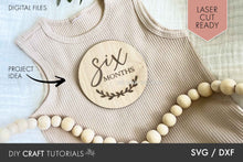 Load image into Gallery viewer, Leaf Baby Milestone SVG