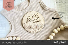 Load image into Gallery viewer, Floral Baby Milestone SVG