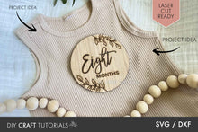 Load image into Gallery viewer, Leaf Baby Milestone SVG