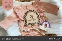 Load image into Gallery viewer, Baby Milestone SVG - Rattan Arch