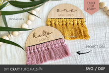 Load image into Gallery viewer, Baby Milestone SVG Bundle for Laser Cutters