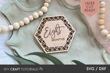 Load image into Gallery viewer, Baby Milestone SVG - Rattan Hexagon