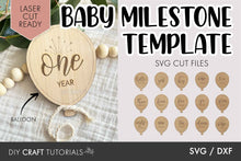 Load image into Gallery viewer, Balloon Baby Milestone SVG
