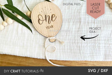 Load image into Gallery viewer, Balloon Baby Milestone SVG