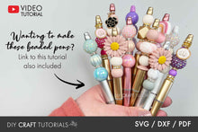 Load image into Gallery viewer, Beaded Pen Display Box Template