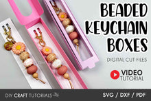 Load image into Gallery viewer, Beaded Keychain Display Box Template
