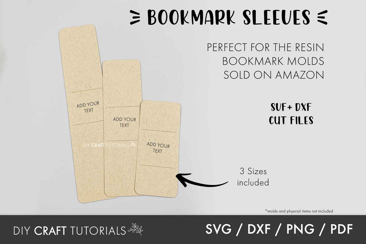 Bookmark Sleeve SVG 2 – DIY Craft Tutorials