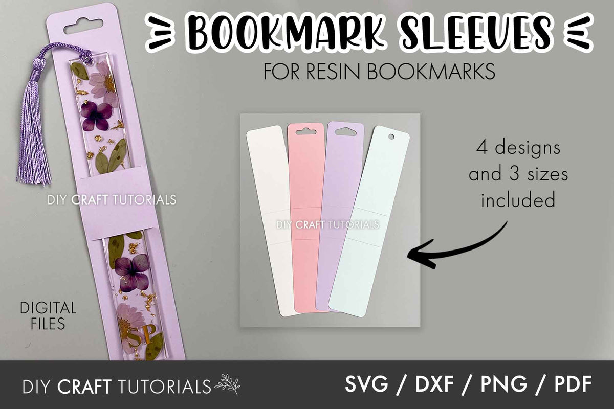 An Easy DIY Cricut project to make your own bookmark sleeves. I