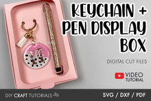 Load image into Gallery viewer, Keychain and Epoxy Pen Box SVG