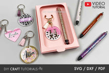Load image into Gallery viewer, Keychain and Epoxy Pen Box SVG