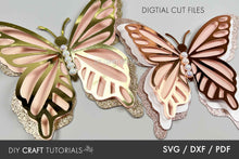 Load image into Gallery viewer, Layered Butterfly Template