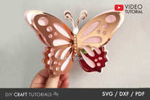 Load image into Gallery viewer, 3D Butterfly SVG Template 5