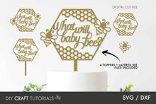 Load image into Gallery viewer, Baby Shower Cake Topper