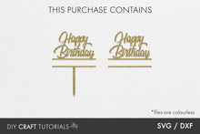 Load image into Gallery viewer, Birthday Cake Topper SVG - 3