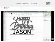 Load image into Gallery viewer, 16th Birthday Cake Topper SVG