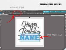 Load image into Gallery viewer, 16th Birthday Cake Topper SVG
