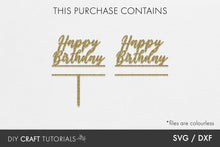 Load image into Gallery viewer, Birthday Cake Topper SVG - 4