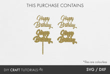 Load image into Gallery viewer, Birthday Cake Topper SVG - 2