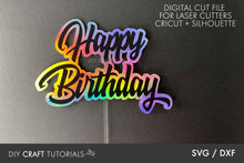 Load image into Gallery viewer, Birthday Cake Topper SVG - 2