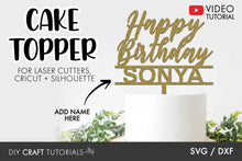 Load image into Gallery viewer, Birthday Cake Topper SVG - 4