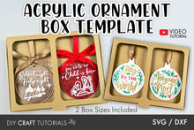 Load image into Gallery viewer, Double Ornament Box SVG Bundle - 6 Sizes