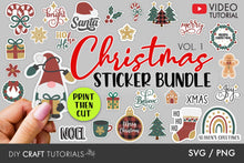 Load image into Gallery viewer, Printable Christmas Stickers - Vol 1