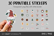 Load image into Gallery viewer, Printable Christmas Stickers - Vol 1