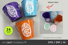 Load image into Gallery viewer, Monogram Easter Egg SVG - Set 3