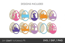 Load image into Gallery viewer, Easter Eggs SVG