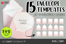 Load image into Gallery viewer, A7 Envelope Templates - 5.25 x 7.25 in