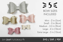 Load image into Gallery viewer, Hair Bow Template - Classic Bow