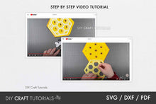 Load image into Gallery viewer, Layered Mandala SVG - Honeycomb and Bee