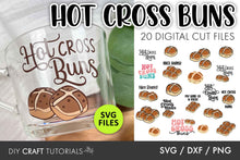 Load image into Gallery viewer, Hot Cross Bun SVG