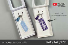 Load image into Gallery viewer, Rectangle Keychain Box SVG
