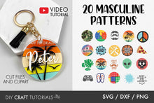 Load image into Gallery viewer, Keychains for Men SVG