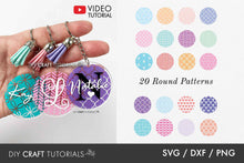 Load image into Gallery viewer, Round Keychain SVG