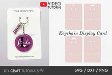 Load image into Gallery viewer, Keychain Display Card SVG