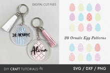 Load image into Gallery viewer, Easter Egg SVG Keychain