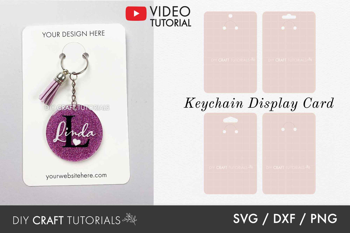 Keychain Display Card SVG Bundle – DIY Craft Tutorials