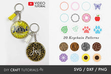 Load image into Gallery viewer, Keychain Pattern SVG