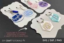 Load image into Gallery viewer, Ornate Double Keychain Display Card SVG