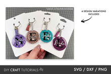 Load image into Gallery viewer, Keychain Display Card SVG
