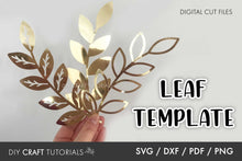 Load image into Gallery viewer, Leaf SVG Template 6